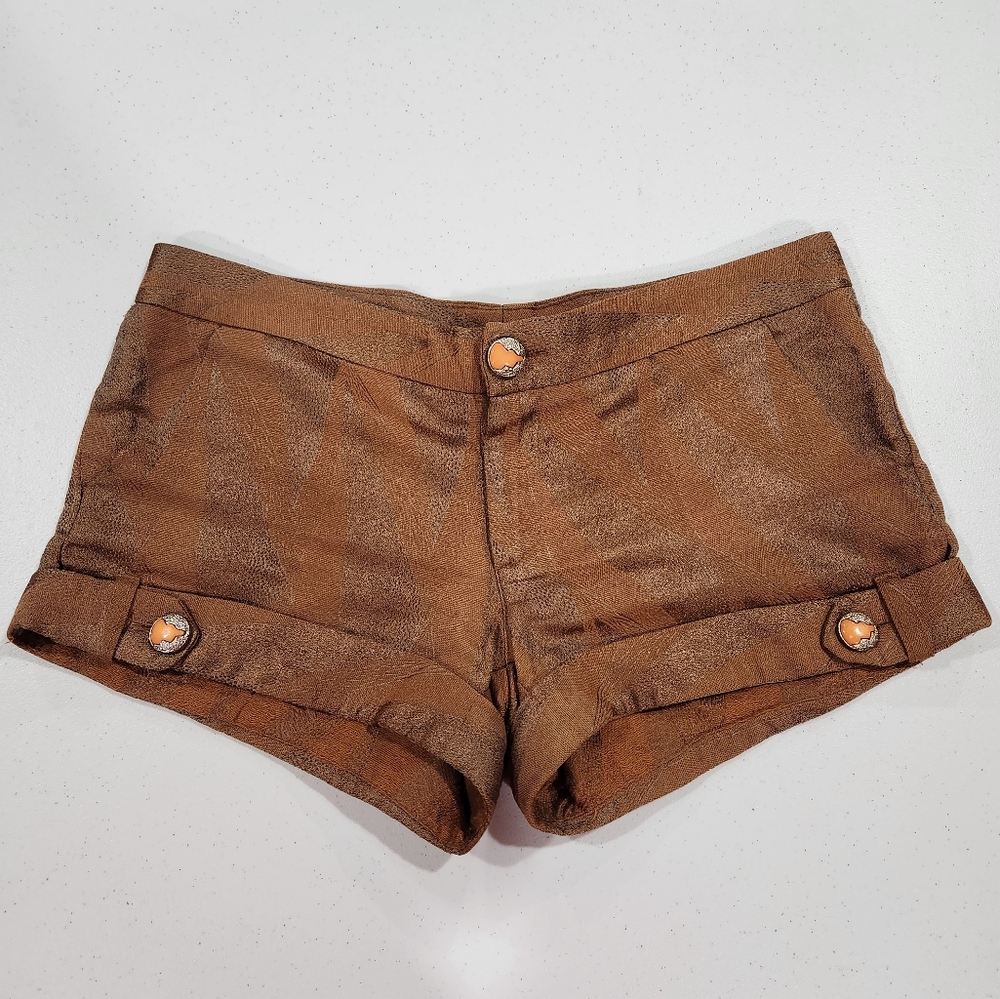Just Johnson Vintage 70s Hotty Hot Mini Shorts Silk Lined RARE